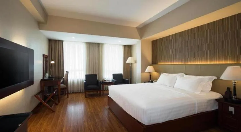 Bed in Ocean View Danang Hotel