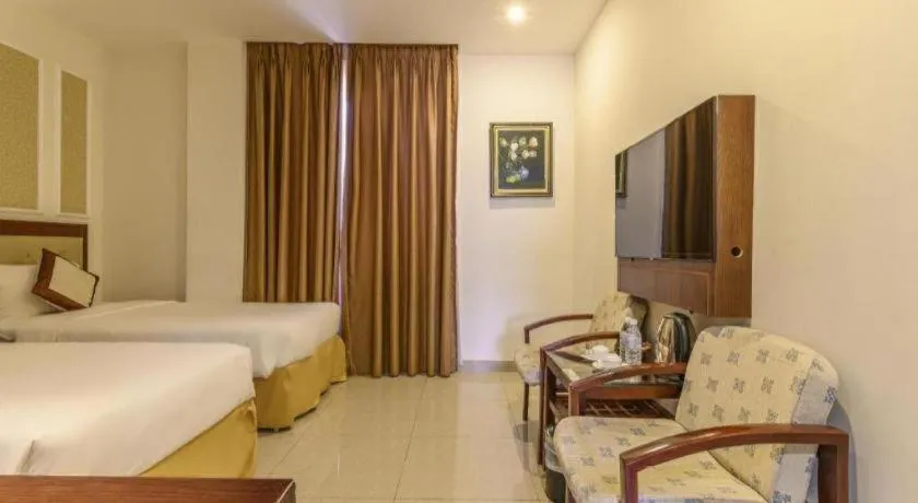 Bed in Ocean View Danang Hotel