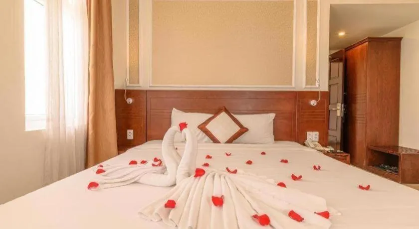 Bed in Ocean View Danang Hotel