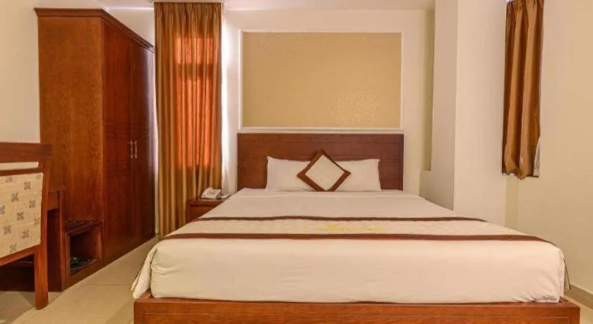 Bed in Ocean View Danang Hotel