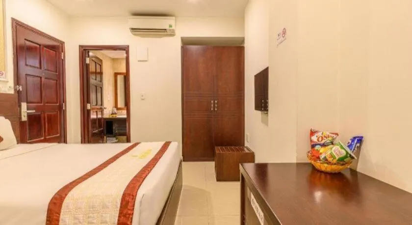 Bed in Ocean View Danang Hotel