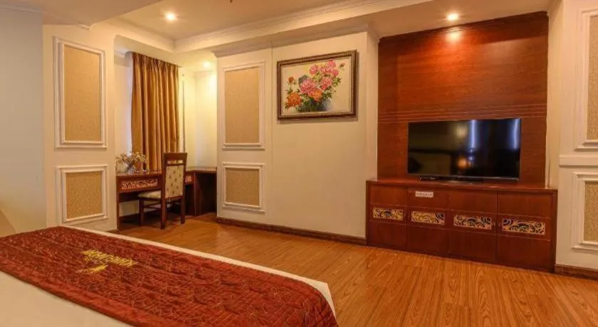 Bed in Ocean View Danang Hotel