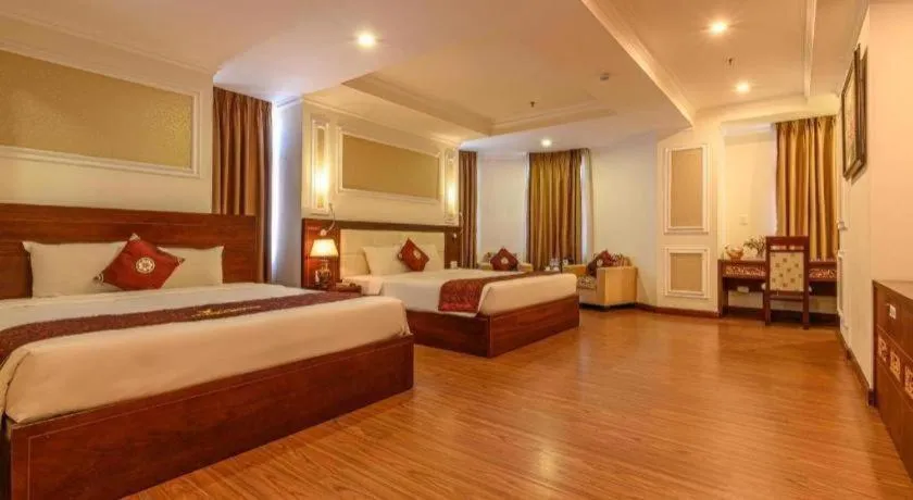 Bed in Ocean View Danang Hotel