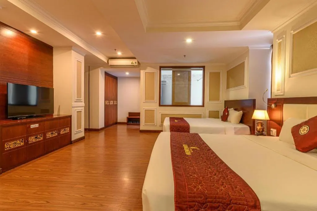 Bed in Ocean View Danang Hotel