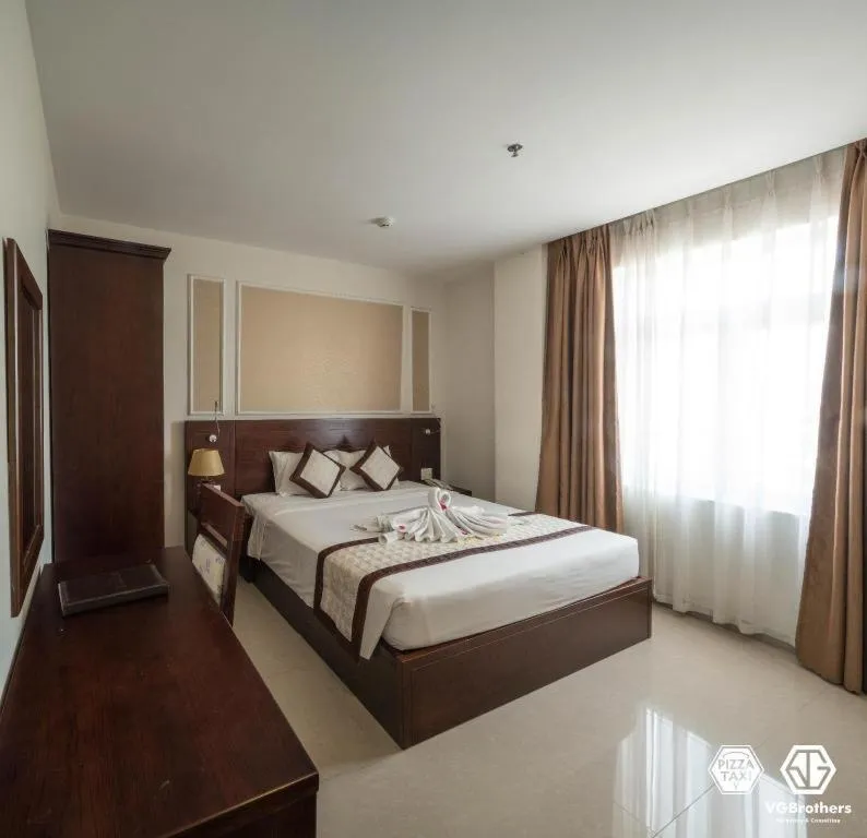 Bed in Ocean View Danang Hotel