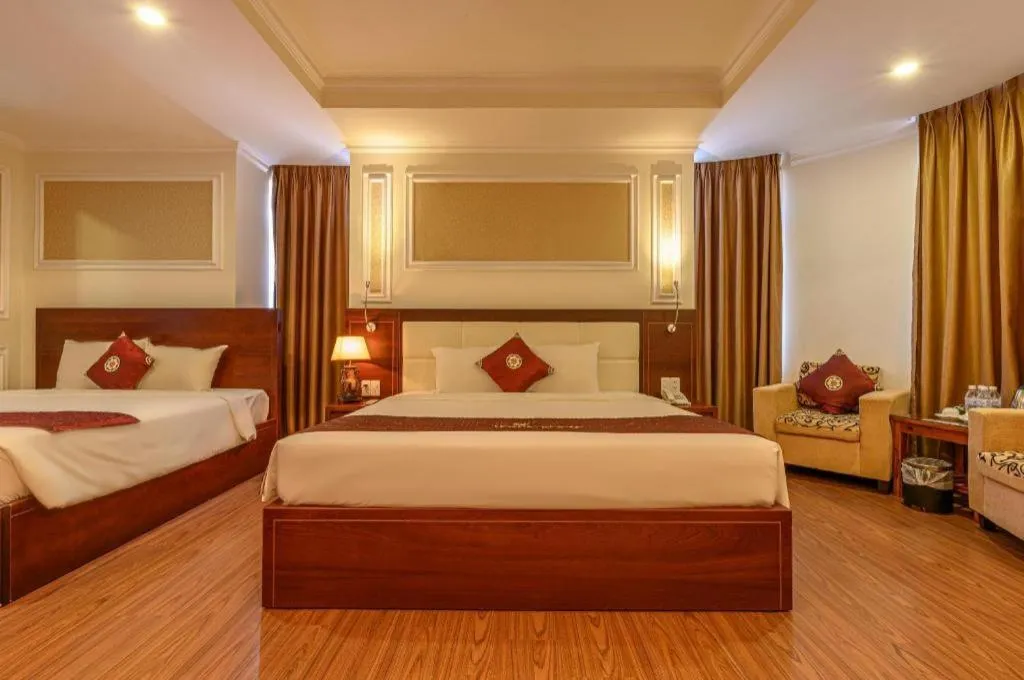 Bed in Ocean View Danang Hotel