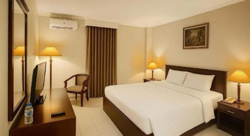 Bed in Plaza Hotel Tegal