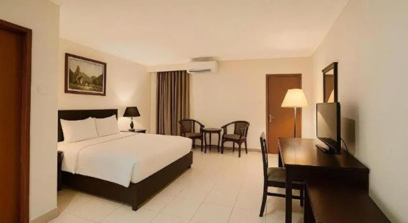 Bed in Plaza Hotel Tegal