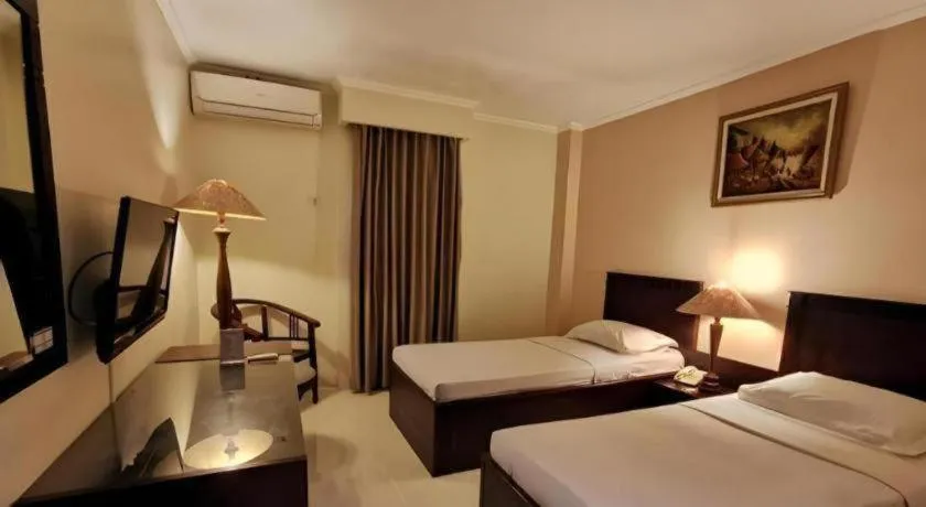 Bed in Plaza Hotel Tegal