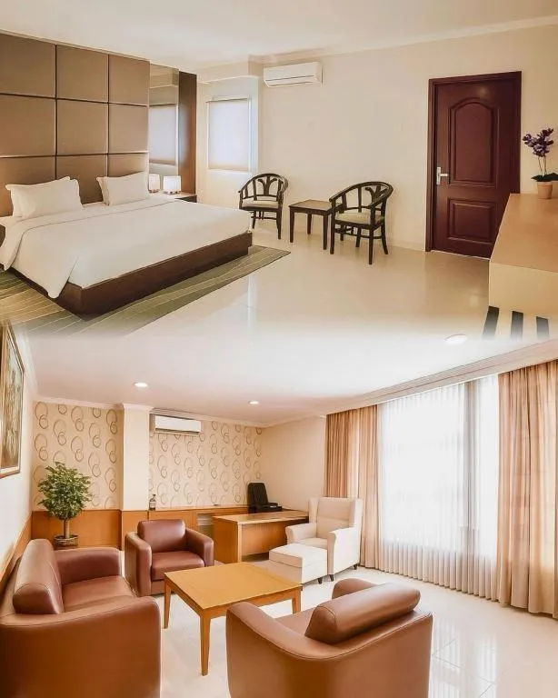 Bed in Plaza Hotel Tegal