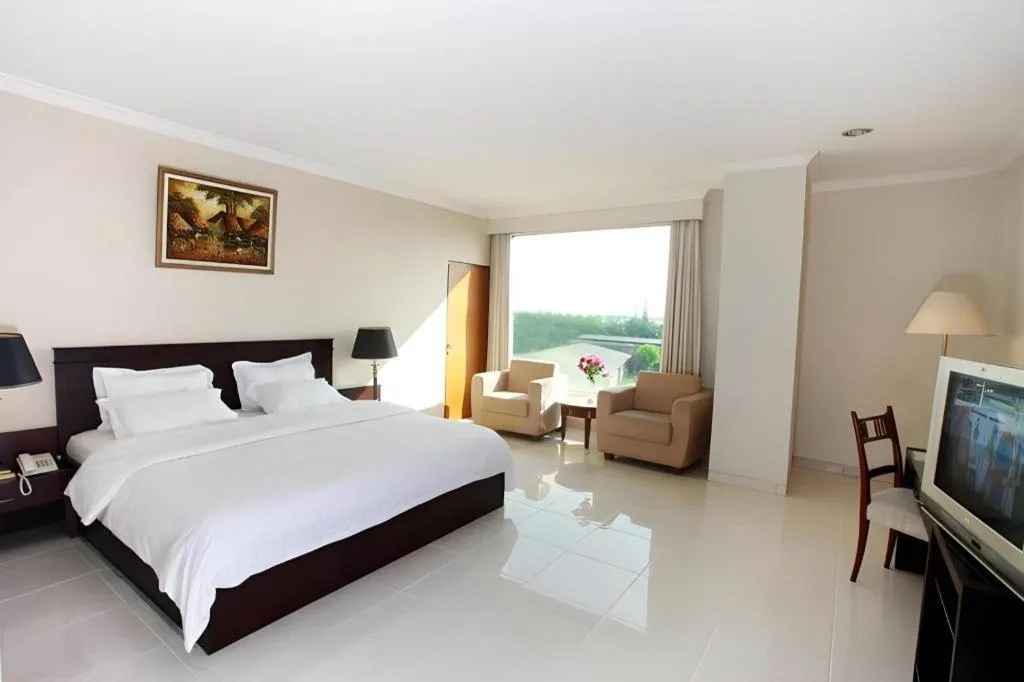 Bed in Plaza Hotel Tegal