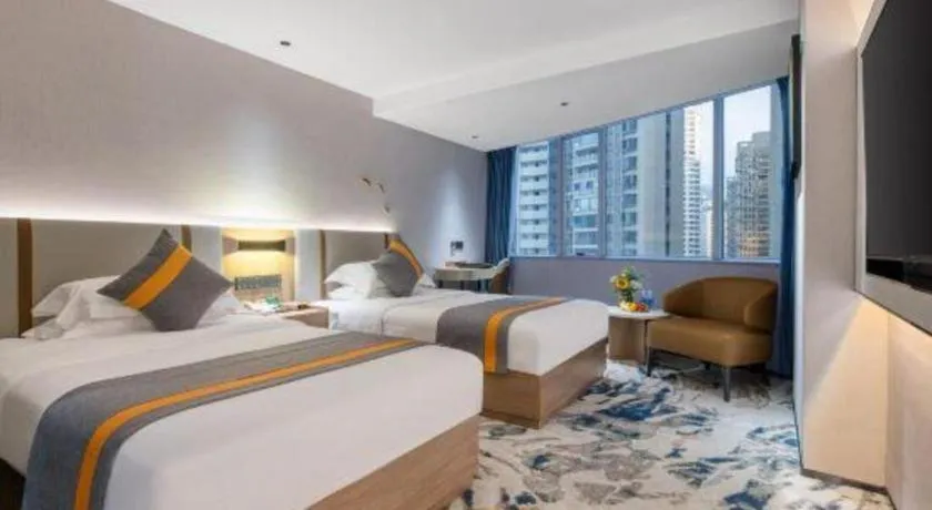 Bed in Golden Sea View Hotel Haikou