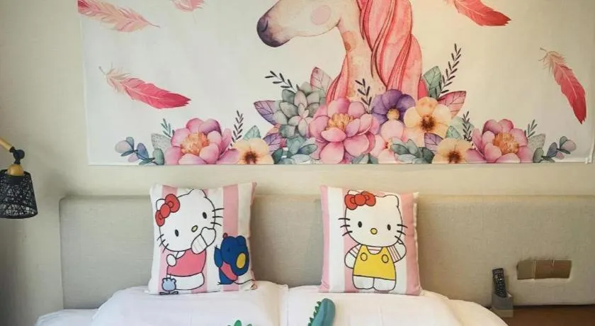 Bed in Hangzhou Berman Hotel