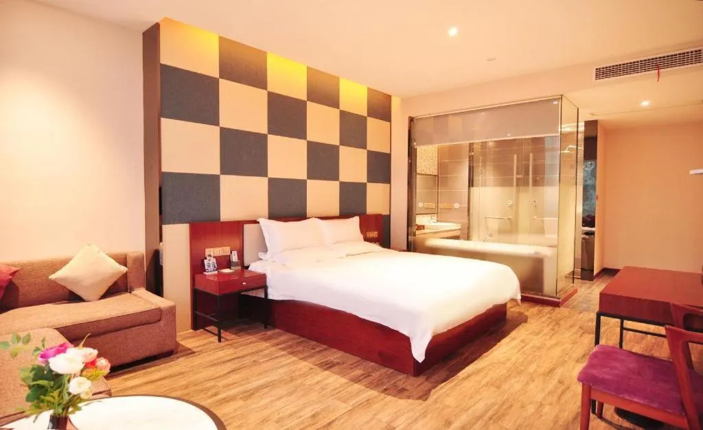 Bed in Hangzhou Berman Hotel