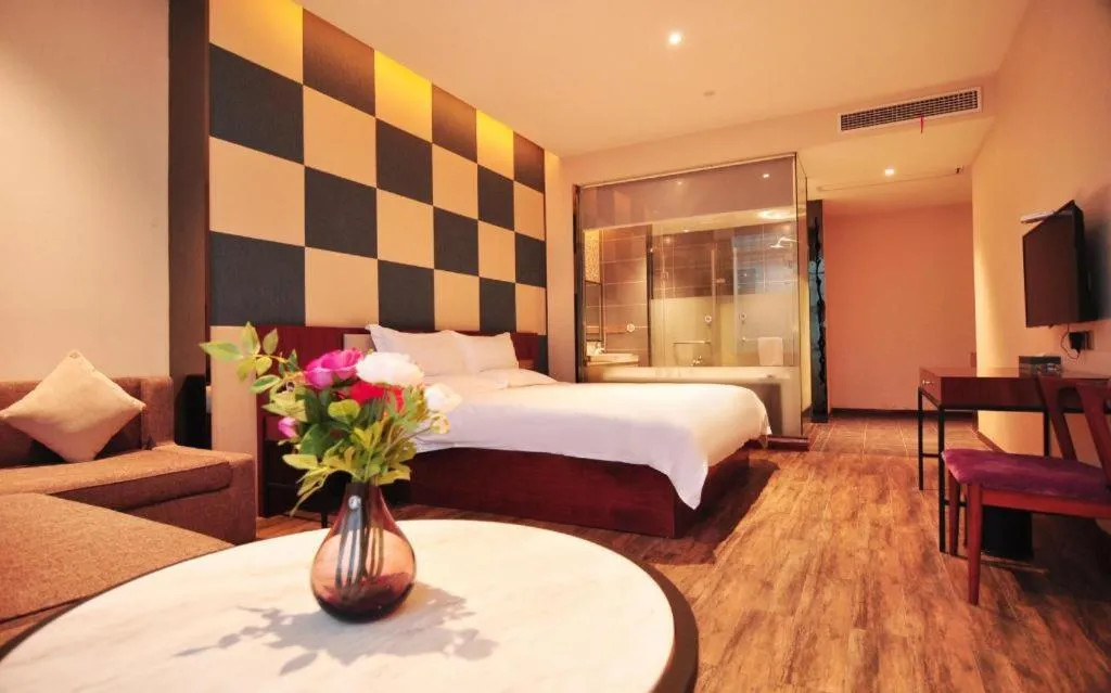 Bed in Hangzhou Berman Hotel