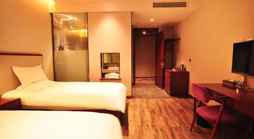 Bed in Hangzhou Berman Hotel