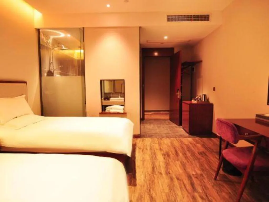 Bed in Hangzhou Berman Hotel