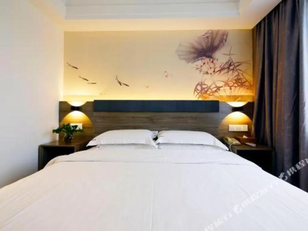 Bed in Anyi 158 Hotel Fuqin