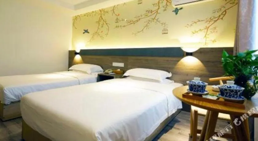 Bed in Anyi 158 Hotel Fuqin