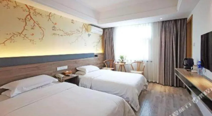 Bed in Anyi 158 Hotel Fuqin