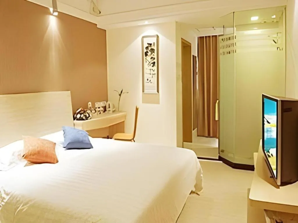 Bed in Anyi 158 Hotel Fuqin