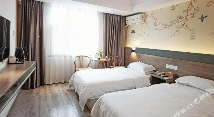 Bed in Anyi 158 Hotel Fuqin