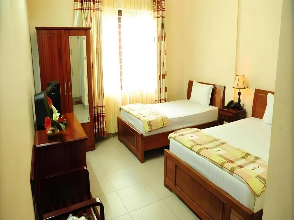 Bed in Hong Thang Hotel