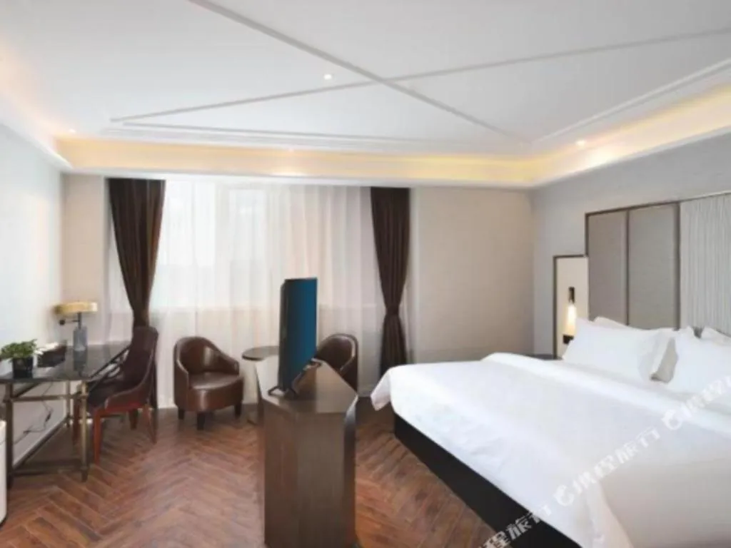 Bed in Jinjiang Metropolo Hotel Nanjing Jiangning Binjiang Development Zone