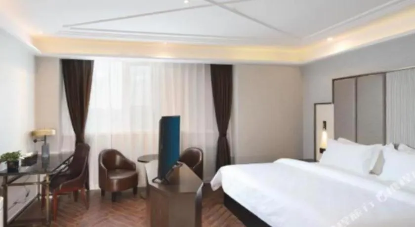 Bed in Jinjiang Metropolo Hotel Nanjing Jiangning Binjiang Development Zone