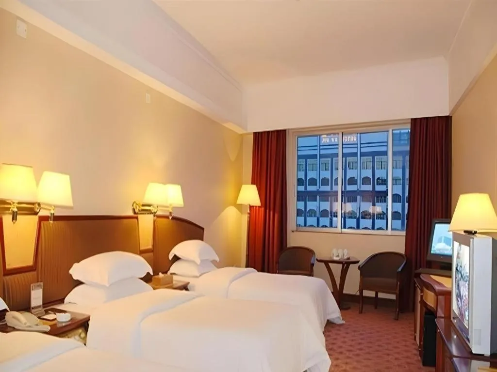 Bed in Out Sky Hotel