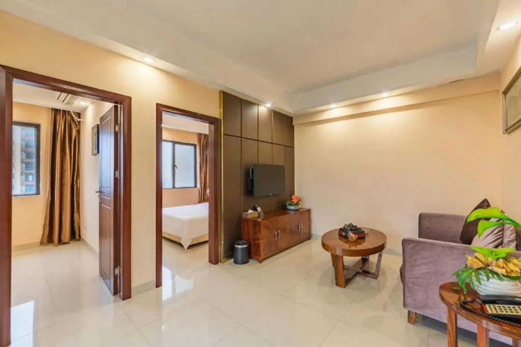 Bed in Foshan Baolong Hotel