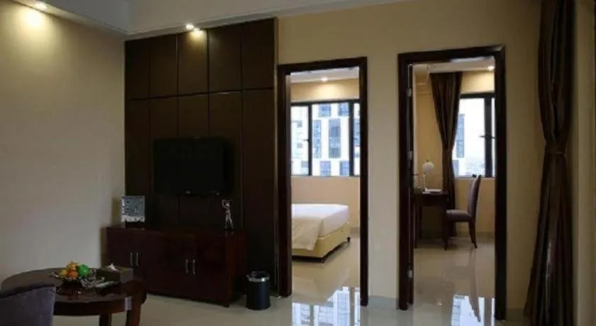 Bed in Foshan Baolong Hotel