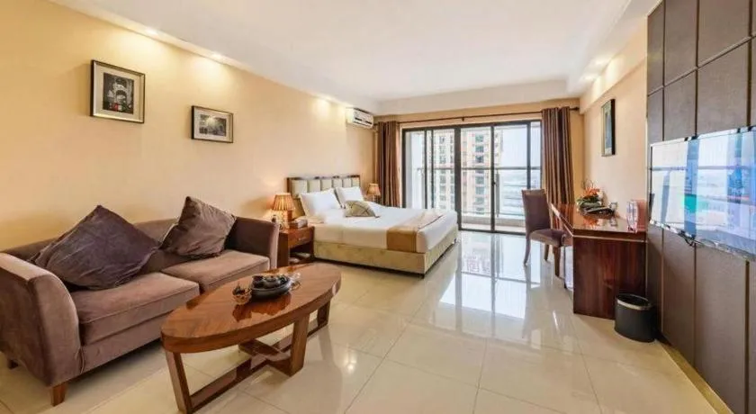 Bed in Foshan Baolong Hotel