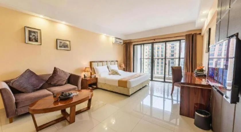 Bed in Foshan Baolong Hotel