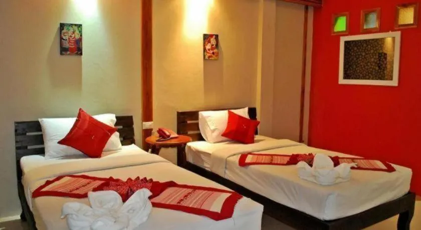 Bed in Oopkaew Resort