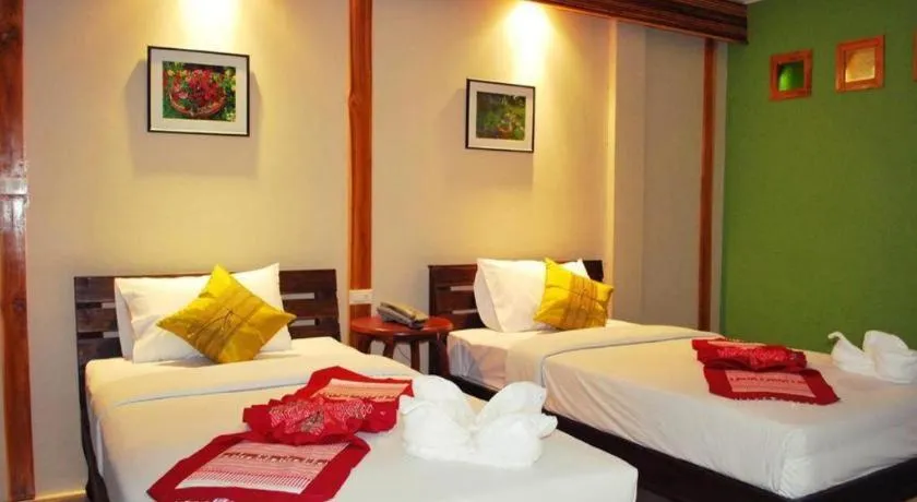 Bed in Oopkaew Resort