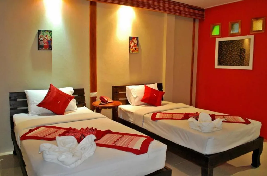 Bed in Oopkaew Resort