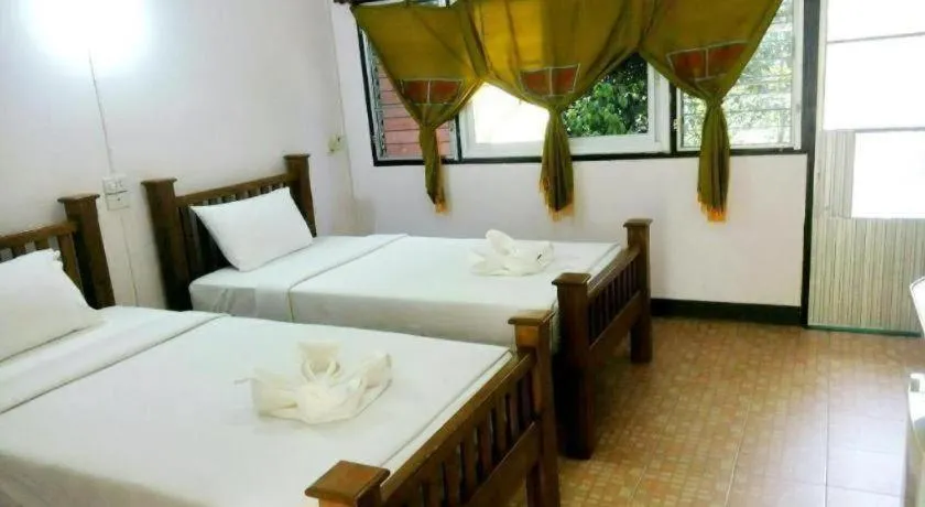 Bed in Oopkaew Resort