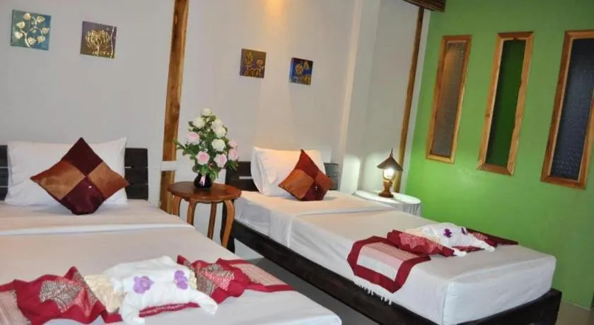 Bed in Oopkaew Resort