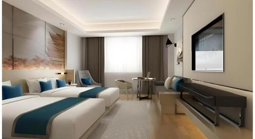 Bed in Jinjiang Metropolo Hotel Nanjing Confucius Temple Branch