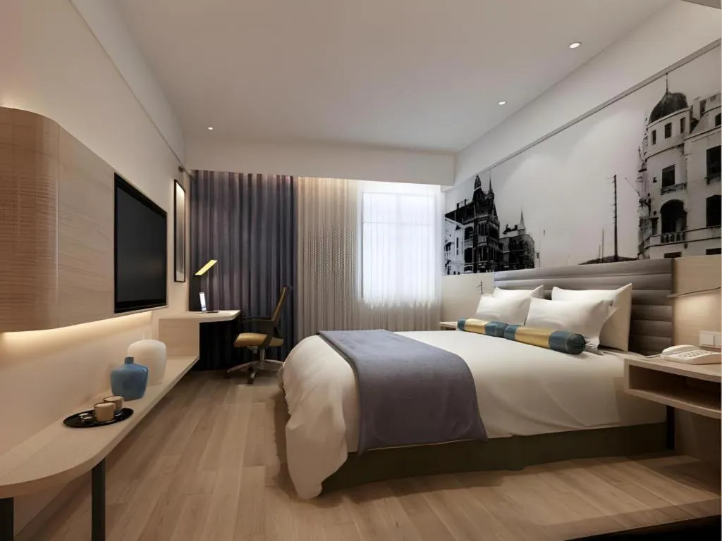 Bed in Jinjiang Metropolo Hotel Nanjing Confucius Temple Branch