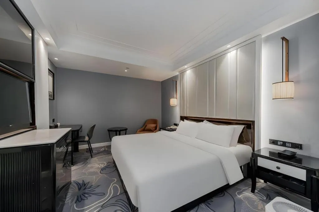 Bed in Jinjiang Metropolo Hotel Nanjing Confucius Temple Branch