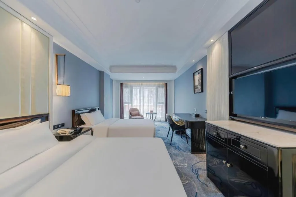 Bed in Jinjiang Metropolo Hotel Nanjing Confucius Temple Branch