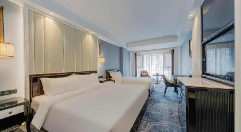 Bed in Jinjiang Metropolo Hotel Nanjing Confucius Temple Branch