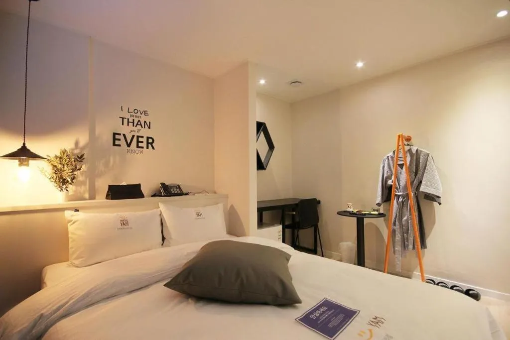 Bed in Hotel Yam ANDONG