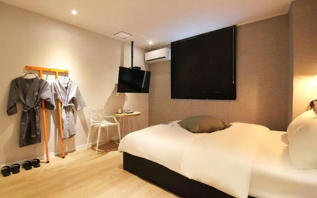 Bed in Hotel Yam ANDONG