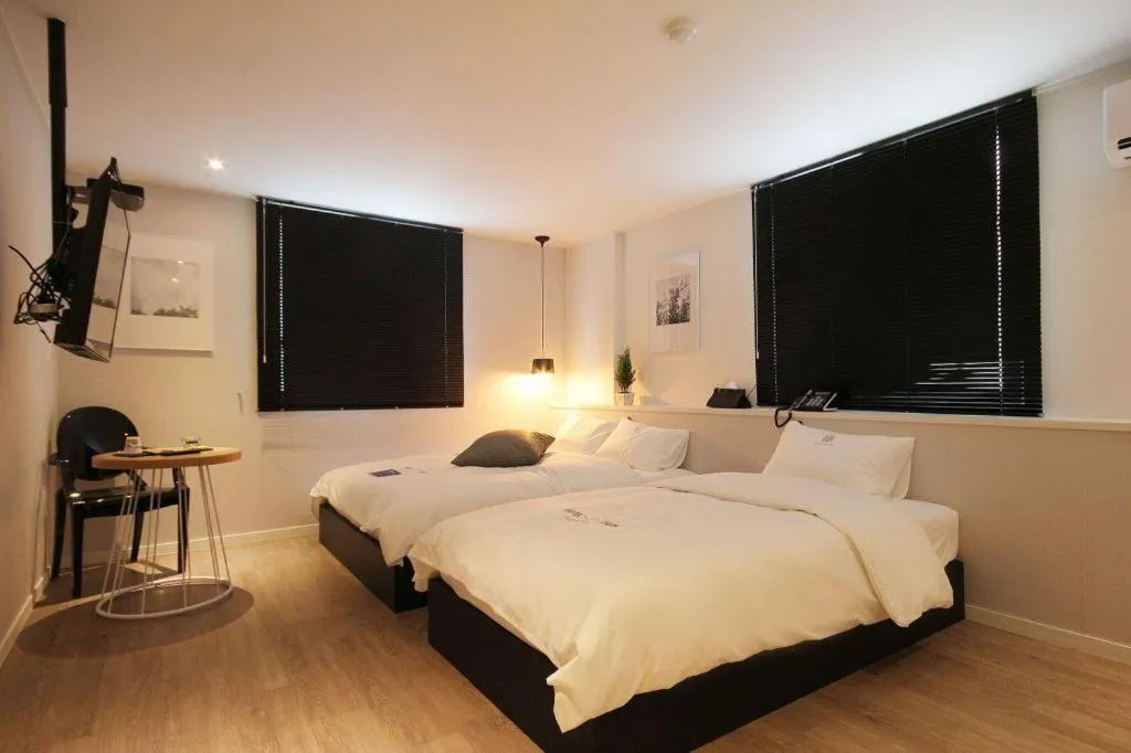 Bed in Hotel Yam ANDONG