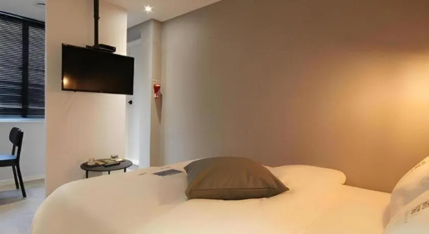 Bed in Hotel Yam ANDONG