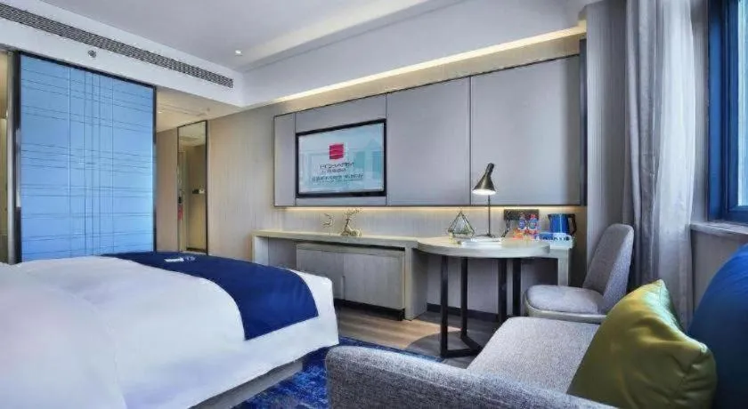 Bed in Echarm Hotel Guilin North High Speed Railway Station