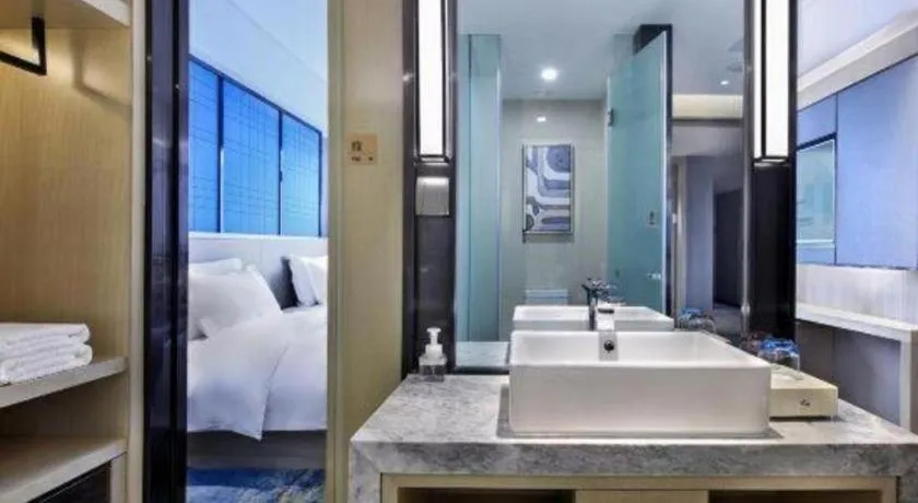 Bed in Echarm Hotel Guilin North High Speed Railway Station